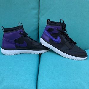 jordan 1 high react black court purple